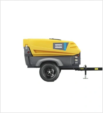 Compresor portátil a Diesel con capacidad de 185 – 220 CFM y Presión de trabajo de 100 – 125 psi